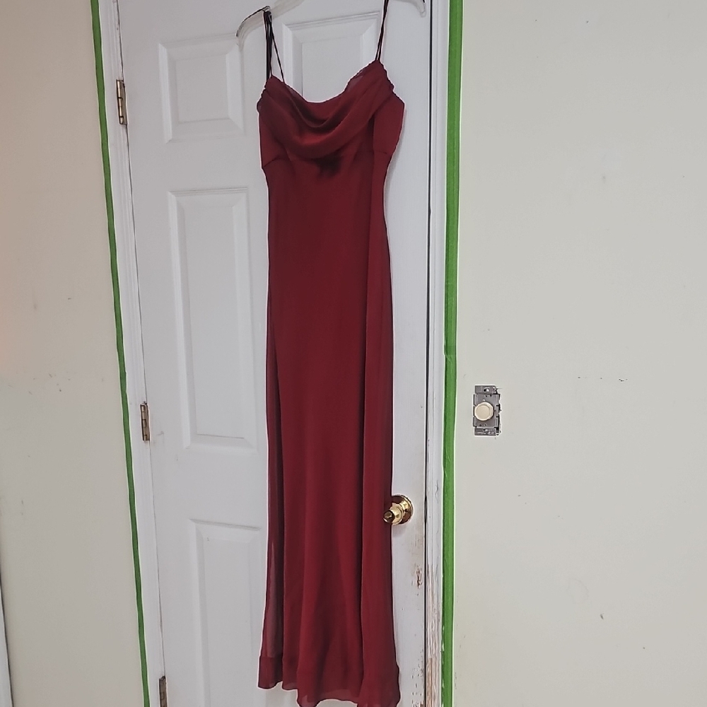 Night Way Collections Burgundy Maxi Dress